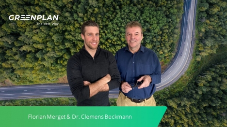 Dr. Clemens Beckmann (l.), CEO von Greenplan, und Florian Merget, Managing Director der Greenplan GmbH - Quelle: Greenplan/DHL